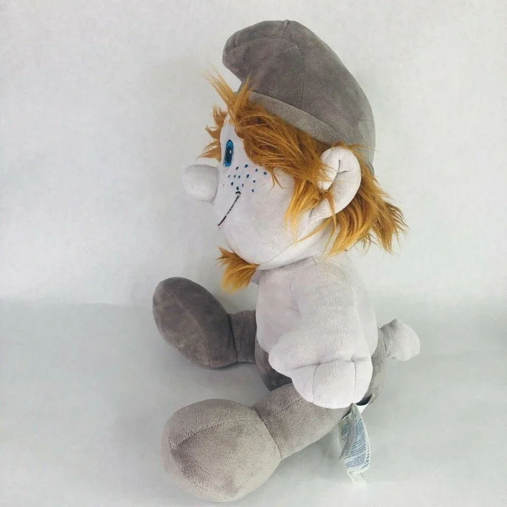 Build A Bear Naughty Boy Hackus Smurf Plush BABW Stuffed Toy Doll Gray 13” Movie